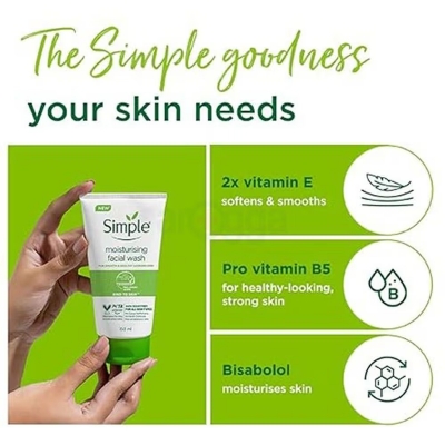 Picture of Simple Moisturising Facial Wash 150ml - White
