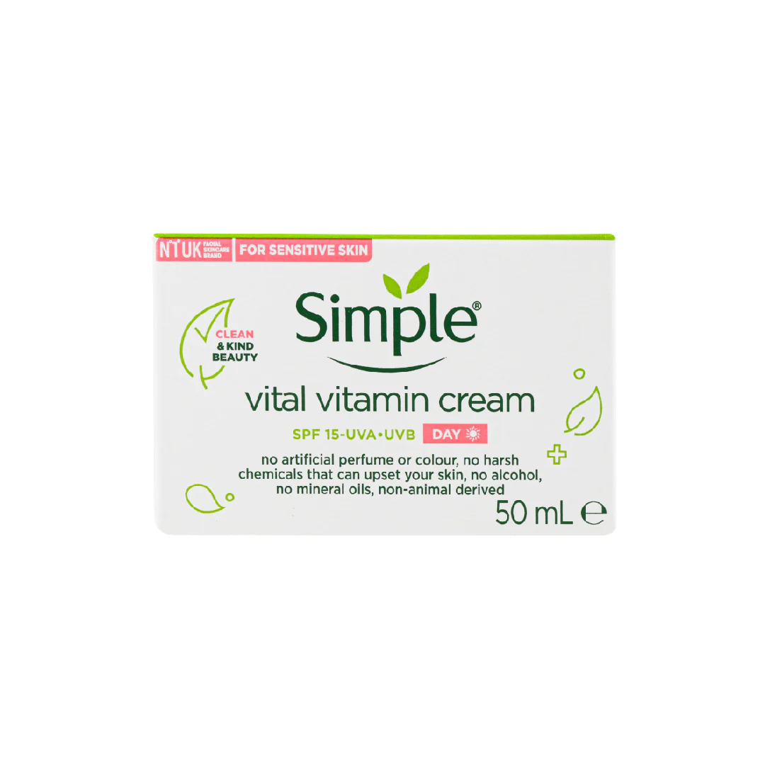 Picture of Simple Vital Vitamin Cream SPF 15 50ml Hungary - Fresh