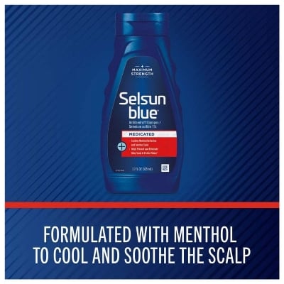 Picture of Selsun Blue Medicated Anti-Dandruff Shampoo 325ml USA - Blue
