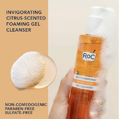 Picture of RoC Multi Correxion Revive + Glow Gel Cleanser 177ml USA - Yellow