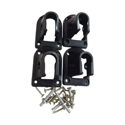 Picture of 4 Piece (With Nut Bolt) Portable Desk Foldable Laptop Table Leg Brackets/ Connector -Black