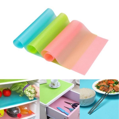 Picture of 2 Pcs Washable Refrigerator Mats, Waterproof Fridge Mats, Drawer Mats -Multicolor