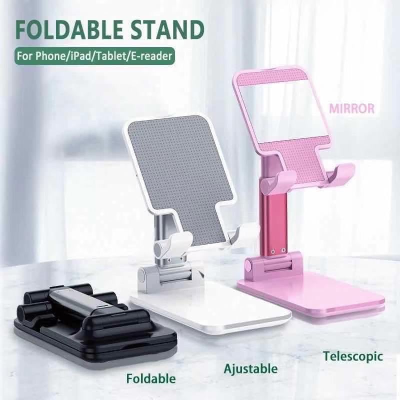 Picture of T1 Universal Ergonomic Collapsible Adjustable Desktop Tablet and Mobile Phone Holder, Foldable, ABS + PC + Alloy, for 12.9-inch Devices -Multicolor