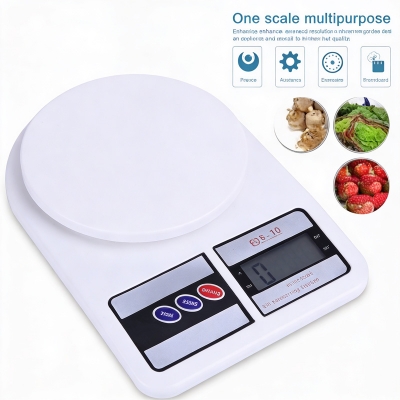 Picture of kitchen scale digital for Food Measuring 10kg Electronic Kitchen Scale weight machine -Multicolor