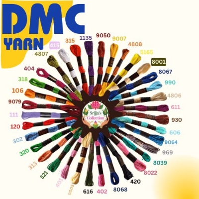 Picture of Sri DMC Embroidery Floss Embroidery Floss Cross Stitch Thread / DMC Thread For Embroidery 6 line thread Cotton Embroidery Thread