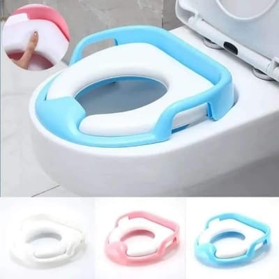 Picture of Baby Soft Washable Toilet Seat With Handler For Kids/ Baby Potty Ring Riduttore Soft Reducer Multicolor