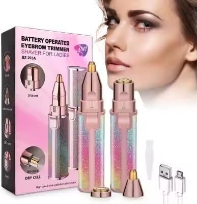 Picture of 2-in-1 Lady Shaver Flawless Eyebrow Trimmer Multicolor
