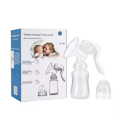 Picture of Breast Pump Manual Breast Pump Milking Machine Breastmilk Collection Milk Extractor Maternity Products Multicolor