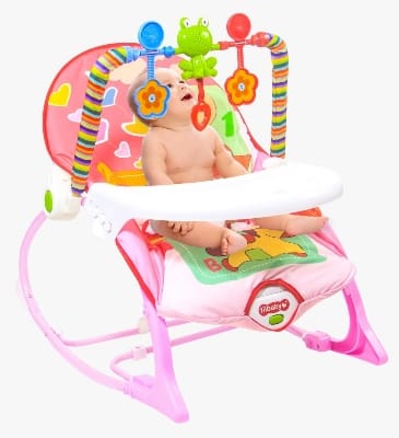 Picture of iBaby Infant to Toddler Rocker with Music & Baby - Pink & Blue(ডাইনিং সহ পাবেন) 