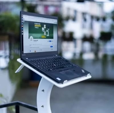 Picture of Multifunctional Unique Portable Laptop Table Off White