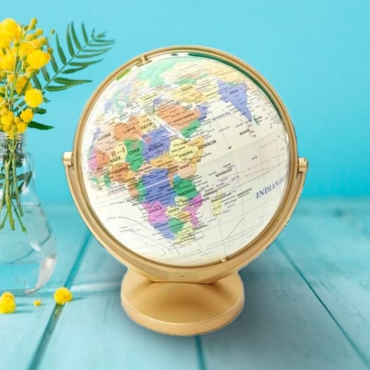Picture of 360° Rotating 20CM Earth Globe World Map With Stand Geography Education Toy Home Decoration Office Ornament Kids,আপনার হাতের মুঠোয় গোটা পৃথিবী! 