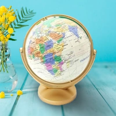Picture of 360° Rotating 20CM Earth Globe World Map With Stand Geography Education Toy Home Decoration Office Ornament Kids,আপনার হাতের মুঠোয় গোটা পৃথিবী! 