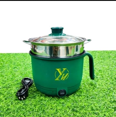 Picture of Multifunctional mini rice cooker and steaming pot for cooking. Multicolor