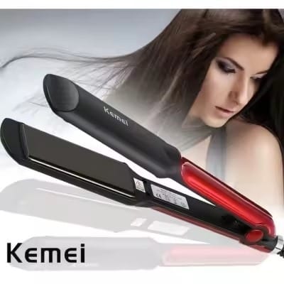 Picture of Kemei Km-531 Professional Hair Straightener - Black And Red - Hair Straightener - Hair Straightener 