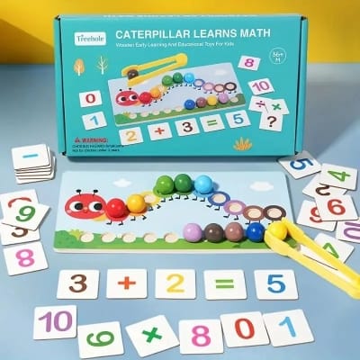 Picture of Caterpillar Wooden Math Learning Toy 