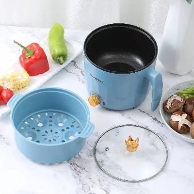 Picture of Samurai Mini Electric Rice Cooker – 1.8L Multi-Function Non-Stick Pot Multicolor