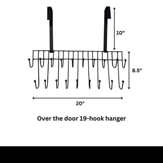 Picture of 2 in 1 Magic Door Hanger Black