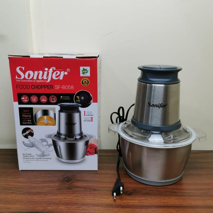 Picture of Sonifer Stainless Steel 300W Food Chopper SF-8058 