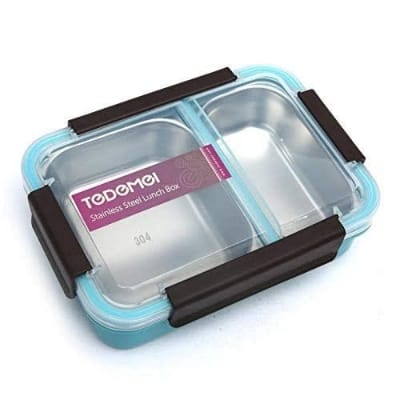 Picture of TEDEMEI Stainless Steel Lunch Box 2 Containers Lunch Box - 750 ML Multicolor