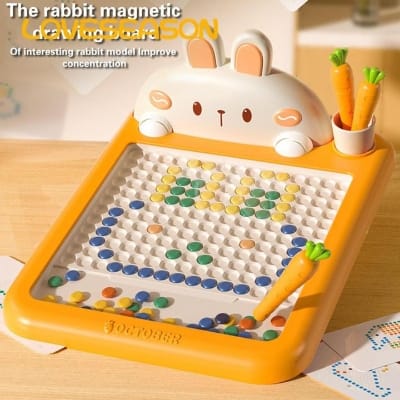 Picture of Kids magnetic bead drawing board Multicolor
