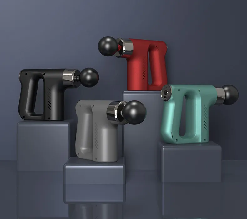 Picture of KH-740 / RH-740 Facial Gun Rechargeable Percussion Massager for body pain relief Multicolor