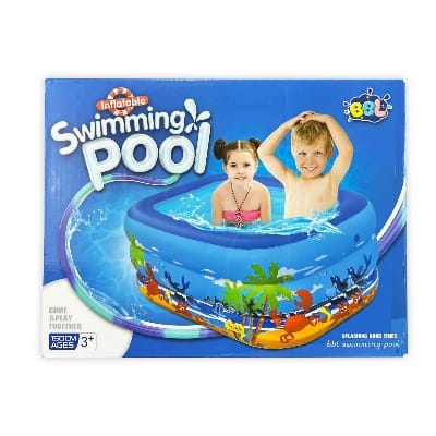 Picture of Inflatable Swimming Pool Large Family Pools 120cm Rectangle Framed Children Swimming Pool Summer Outdoor Kids Baby Bathtub Toys Multicolor