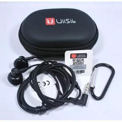 Picture of UiiSii HM12 Deep Bass Good Treble Earphones Super Bass Stereo And Dynamic In-Ear Headphones With Pouch Bag(Black)