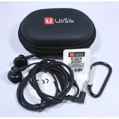 Picture of UiiSii HM12 Deep Bass Good Treble Earphones Super Bass Stereo And Dynamic In-Ear Headphones With Pouch Bag(Black)