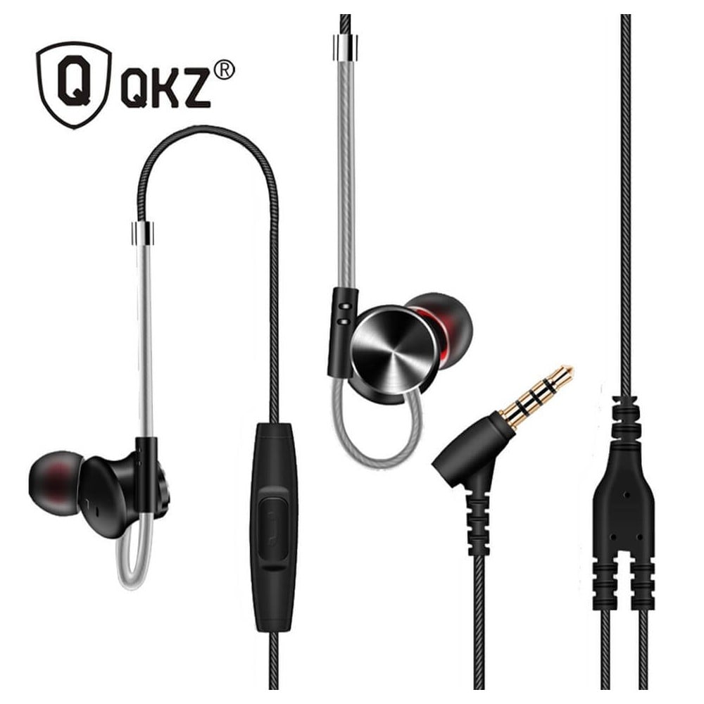 Picture of QKZ DM 10 Earphone 3.5mm jack with HiFi sound quality In-Ear Earphone(Black)