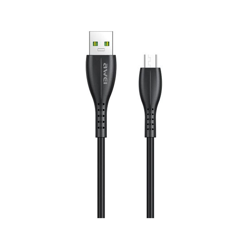 Picture of Awei CL-115M 1 Meter USB to Micro USB 2.4A Fast Charging Cable Type-B(Black)