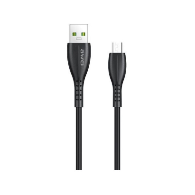 Picture of Awei CL-115M 1 Meter USB to Micro USB 2.4A Fast Charging Cable Type-B(Black)