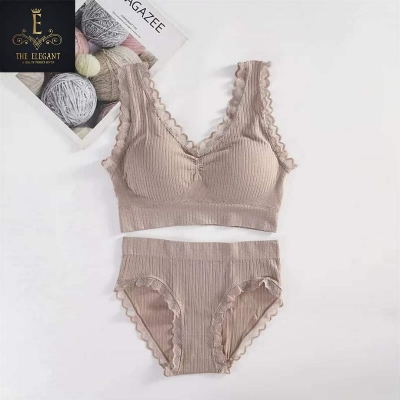 Picture of Imported Push Up Bra and Panty Set For Women