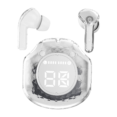 Picture of Ultrapods Pro True Wireless Earbuds with Display Transparent Design, Bluetooth 5.3