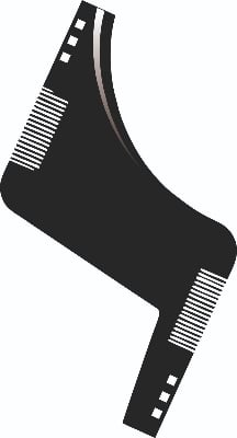 Picture of Beard Styling Shaping Template Comb Barber Tool Symmetry Trimming Shaper Stencil Beard Hair Brush Stencil Salon Styling Tools