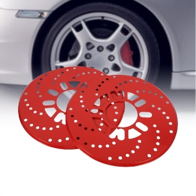 Picture of Car Wheel Decorative Disk - Red