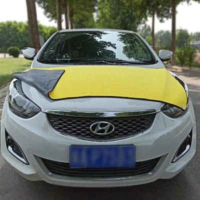 Picture of Large Microfiber cleaning car wash towel Yellow