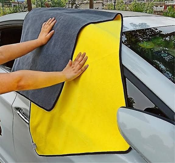 Picture of Large Microfiber cleaning car wash towel Yellow