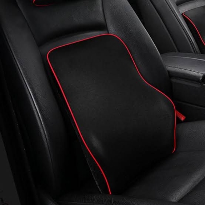 Picture of Memory Foam Lumbar Support Cushion Back Chair Pillow for Home Office Car Seat Black