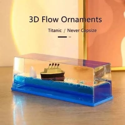 Picture of Fibreglass Decorative Titanic Cruise Ship, For Interior Decoration Blue