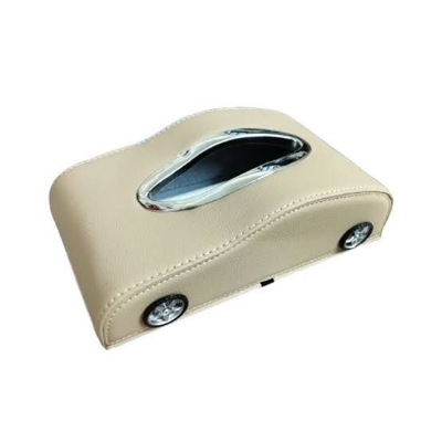 Picture of Car Shape Tissue Box UP Leather Beige colour