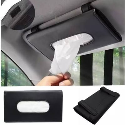 Picture of Car sun visor tissue box holder tissue box holder Black