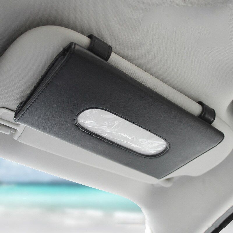 Picture of Car sun visor tissue box holder tissue box holder Black