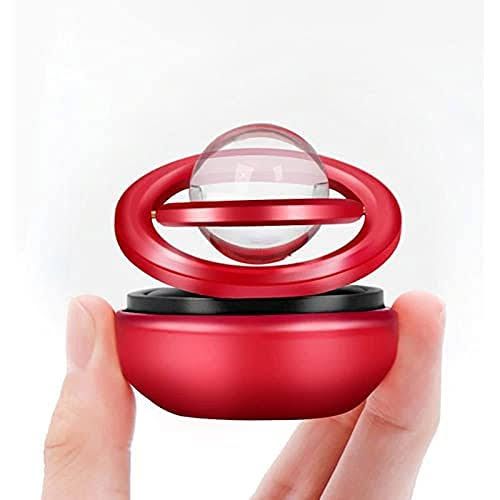 Picture of Car Dashboard Showpiece With Air freshener Solar Ring Red