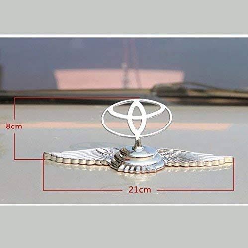Picture of 3D Chrome Metal Car Front Hood Ornament Car Bonnet Sticker Badge Toyota Logo For Toyota All Car Silver