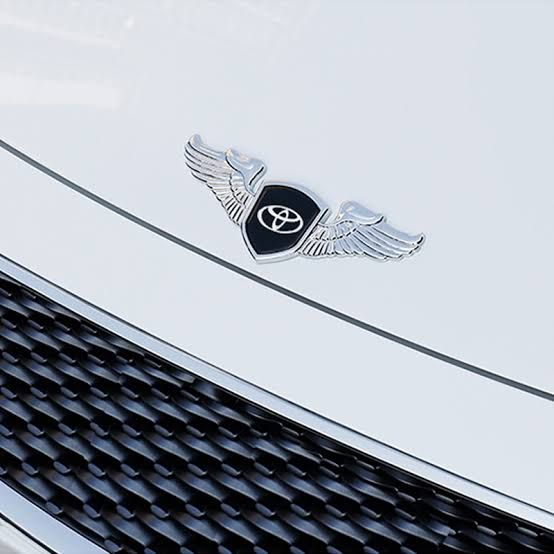 Picture of Metal Car Front Hood Bonnet Sticker Angle Wings Emblem Toyota