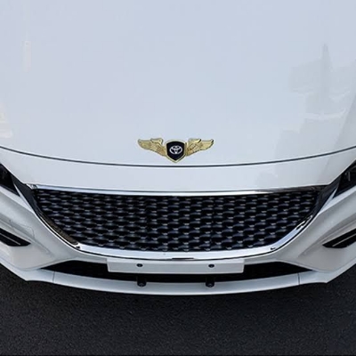Picture of Metal Car Front Hood Bonnet Sticker Angle Wings Emblem Toyota