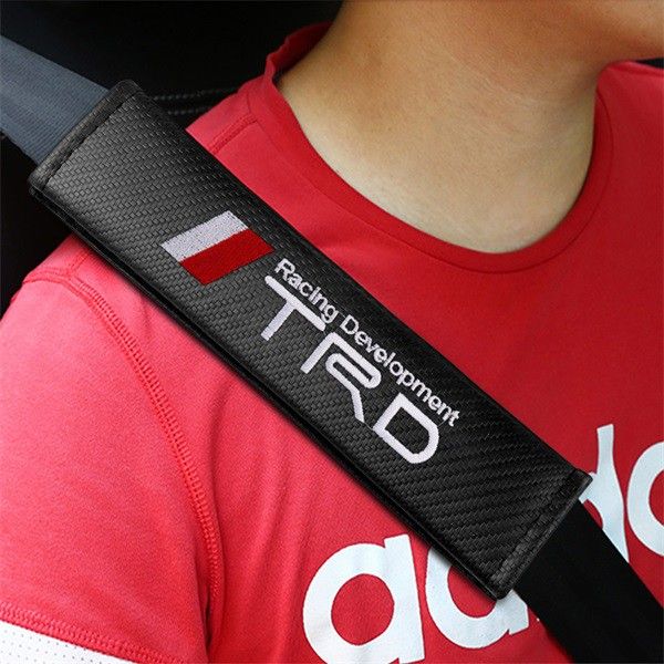 Picture of TRD Car  Seat Belt Cover Black 2 pcs Black