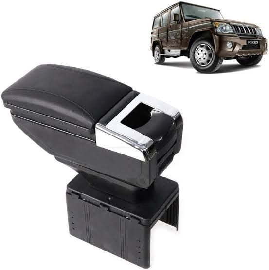 Picture of Multifunctional Universal Car Console Box Black