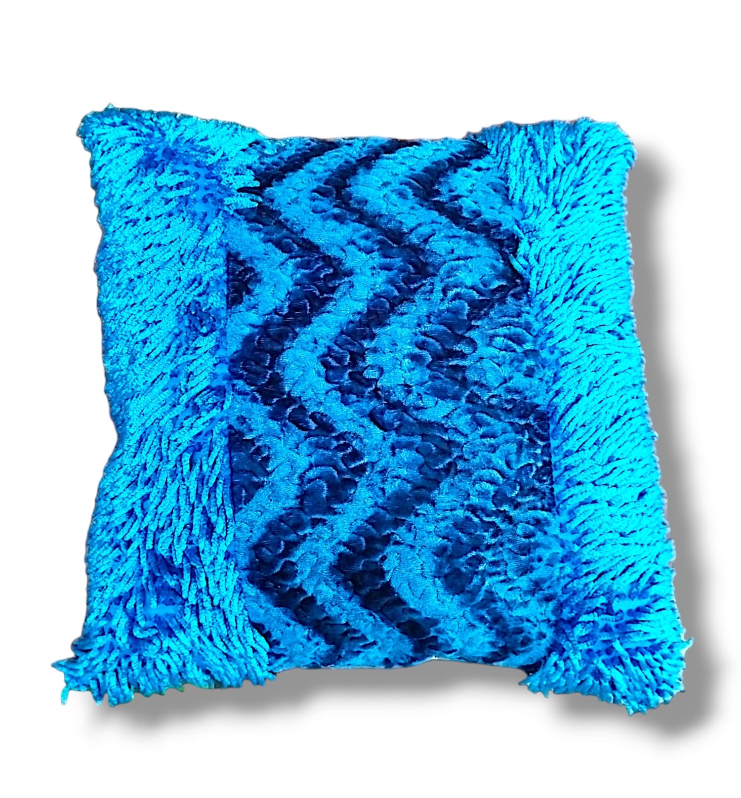 Picture of Soft Square Cushion Pillow USE Car Office Chair Blue