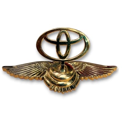 Picture of Eagle Toyota Car Front Bonnet Logo Golden